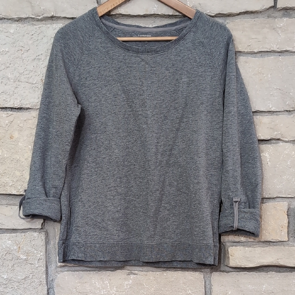 $10 Bundled! Lands' End Charcoal Knit Top